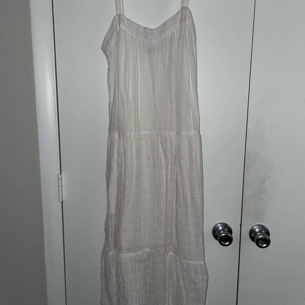 Knox Rose White Tiered Maxi Sundress